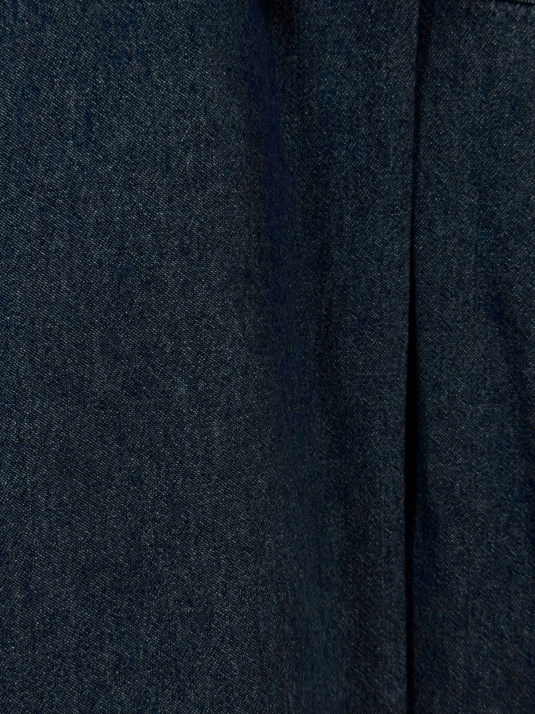 Raquel Allegra Size 1 Denim Frayed Trench Coat