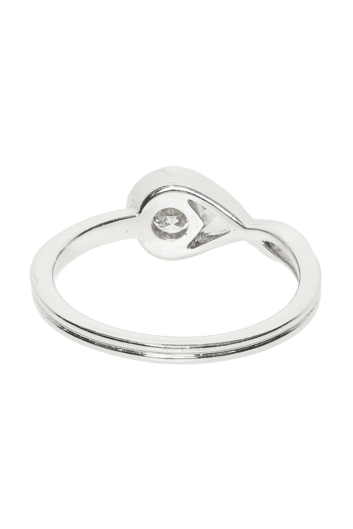 Pandora Size 7 14K White Gold 0.50ct Lab Grown Diamond  Ring