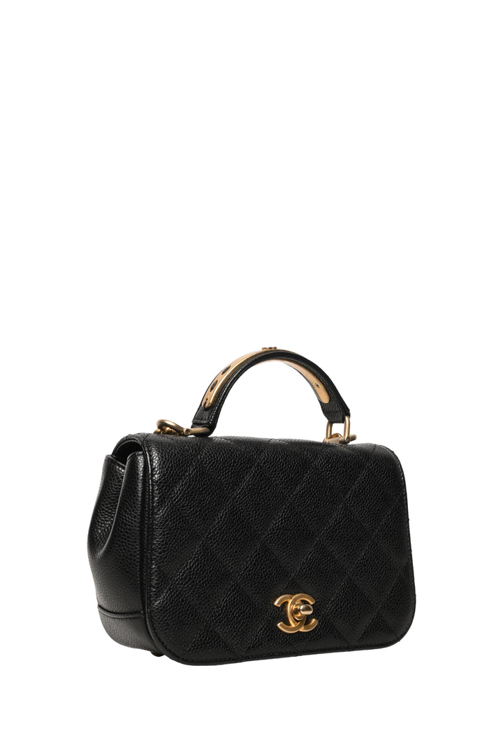 Chanel Caviar Carry Around Flap Bag