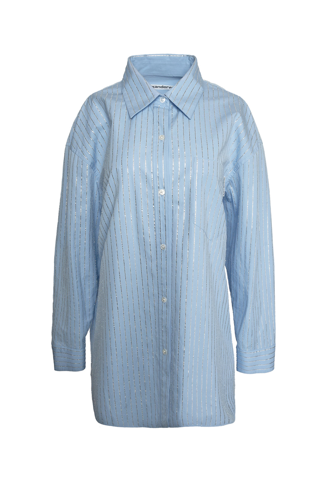 Alexander Wang Size M Crystal Button Down Shirt