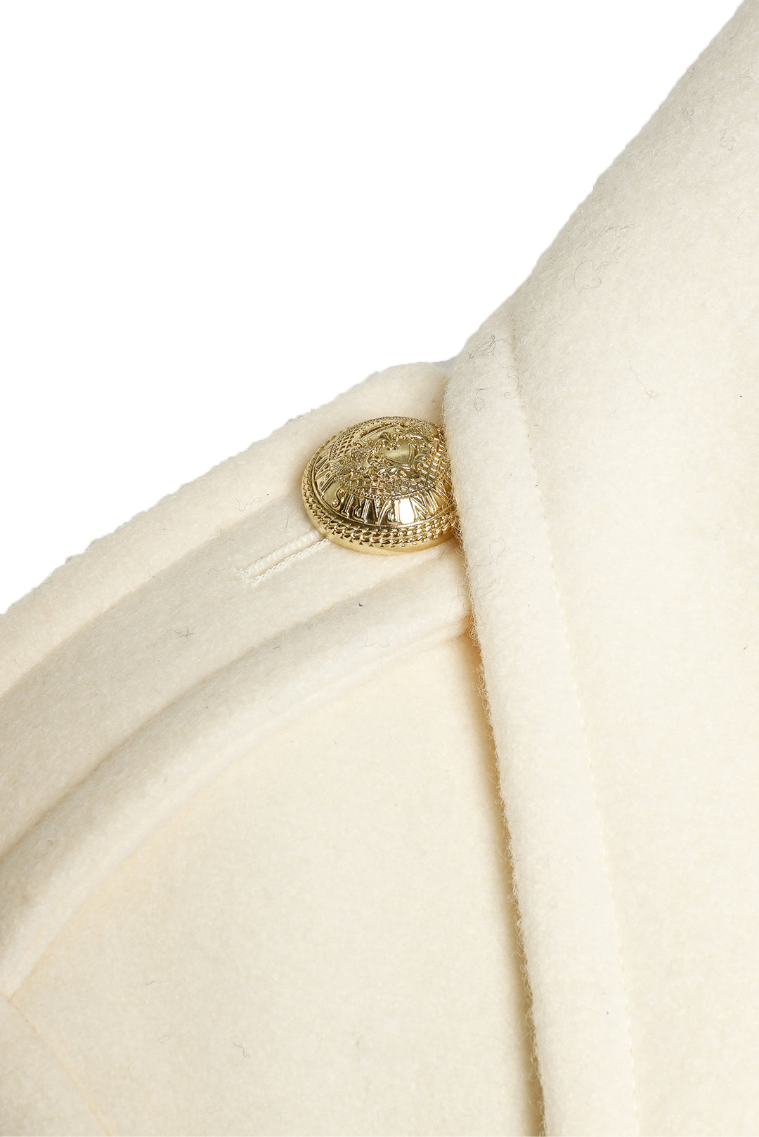 Balmain Size 34 Double-Breasted Wool Peacoat Jacket