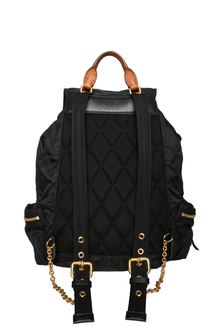 Burberry Rucksack Leather Trimmed BackPack