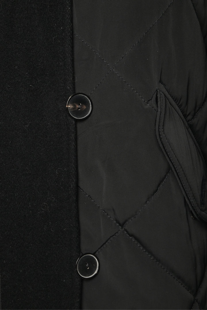 Sandro Size 38 Quilted Coat