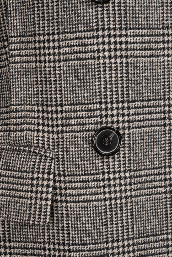 Nili Lotan Size 8 Double Breasted Houndstooth Blazer