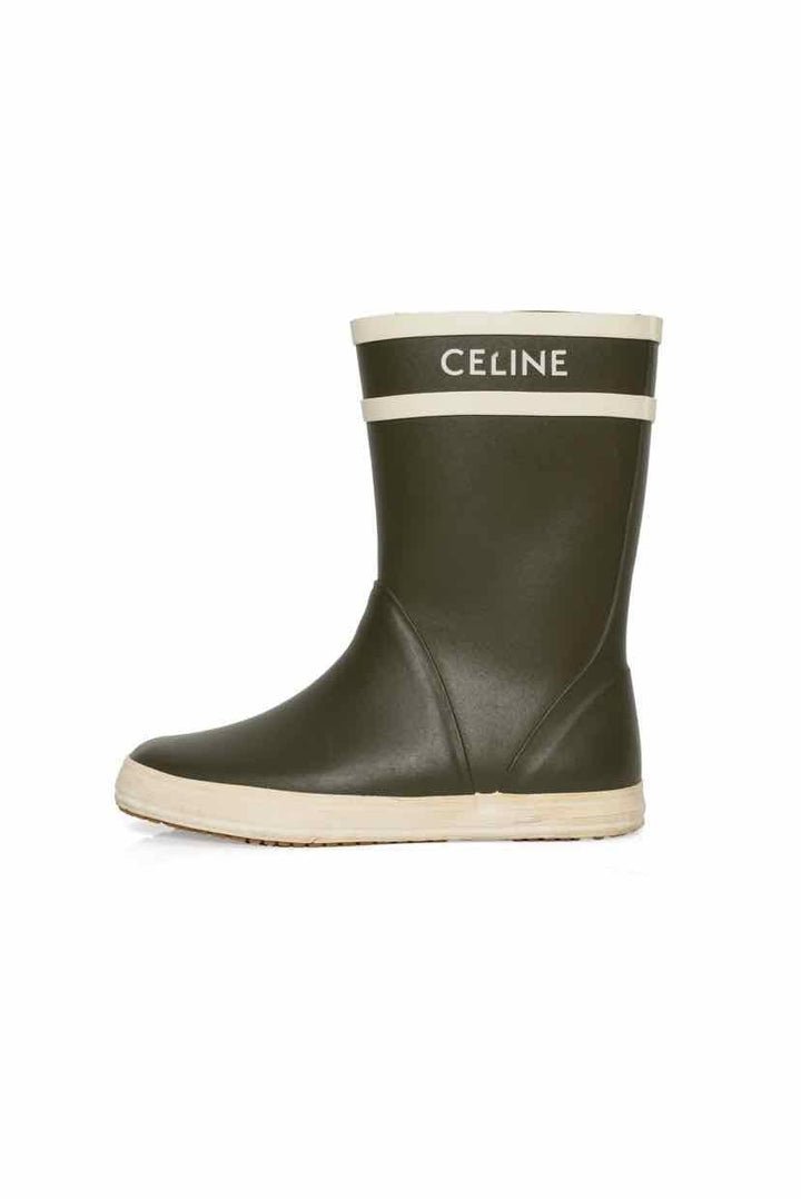 Celine Size 36 Les Bottes de Pont Rubber Rain Boots