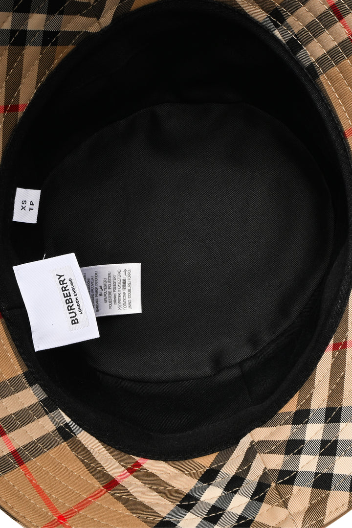 Burberry Size XS Check Bucket Hat
