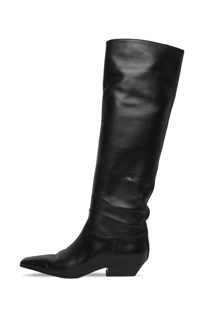 Khaite Size 38.5 The Marfa Leather Knee-High Boots