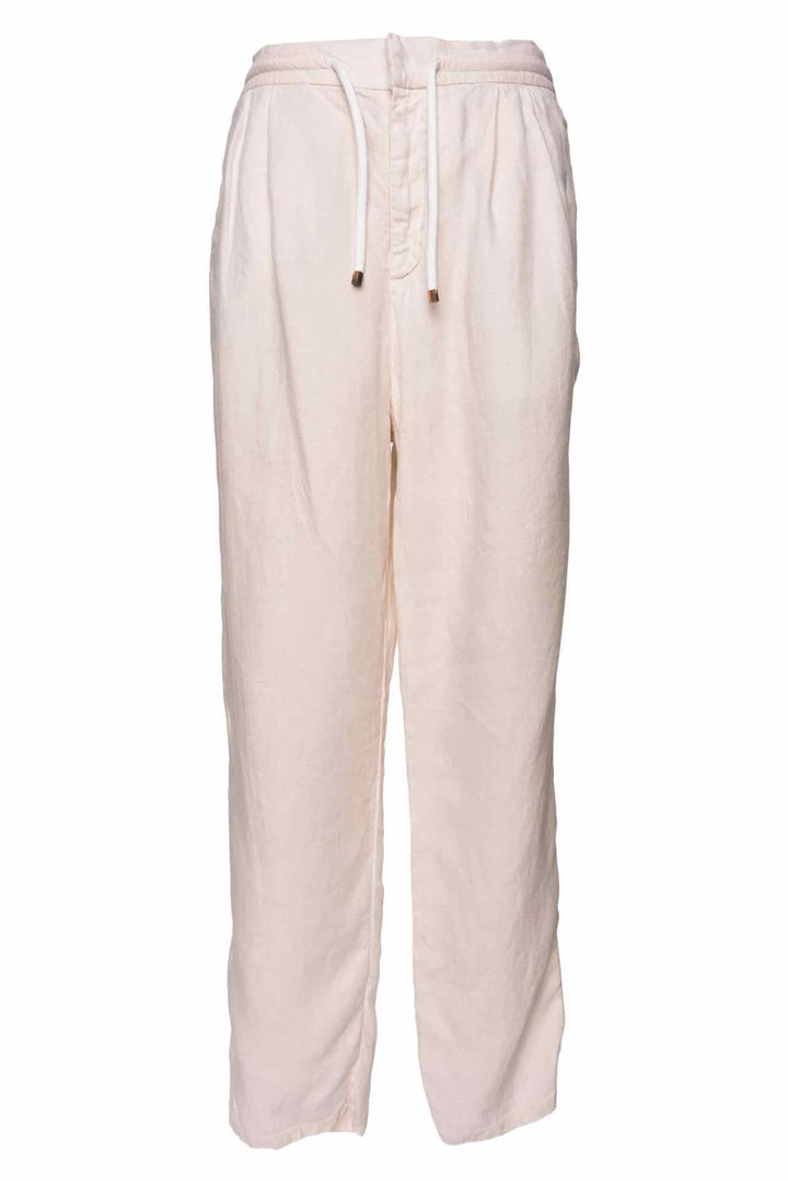 Brunello Cucinelli Size 32 Men's Drawstring Linen Leisure Fit Pants