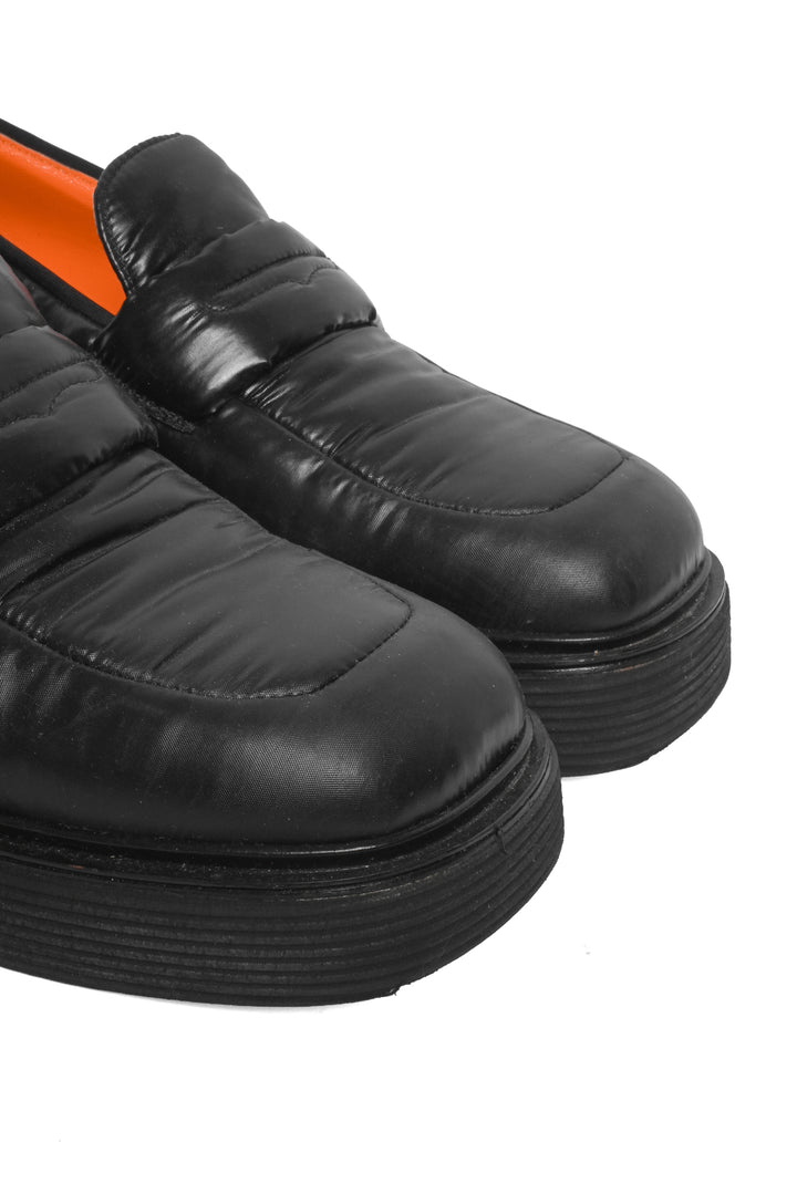 Marni Size 40 Nylon Padded Platform Loafers