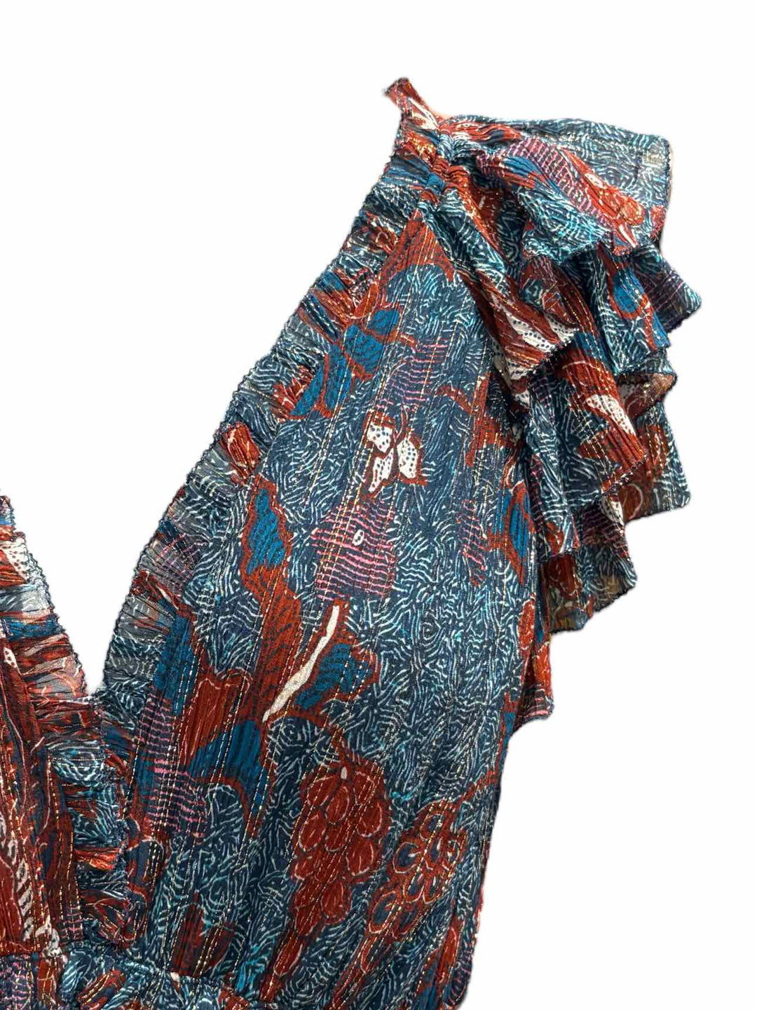 Ulla Johnson Metallic Floral  Pattern Size 6 Dress