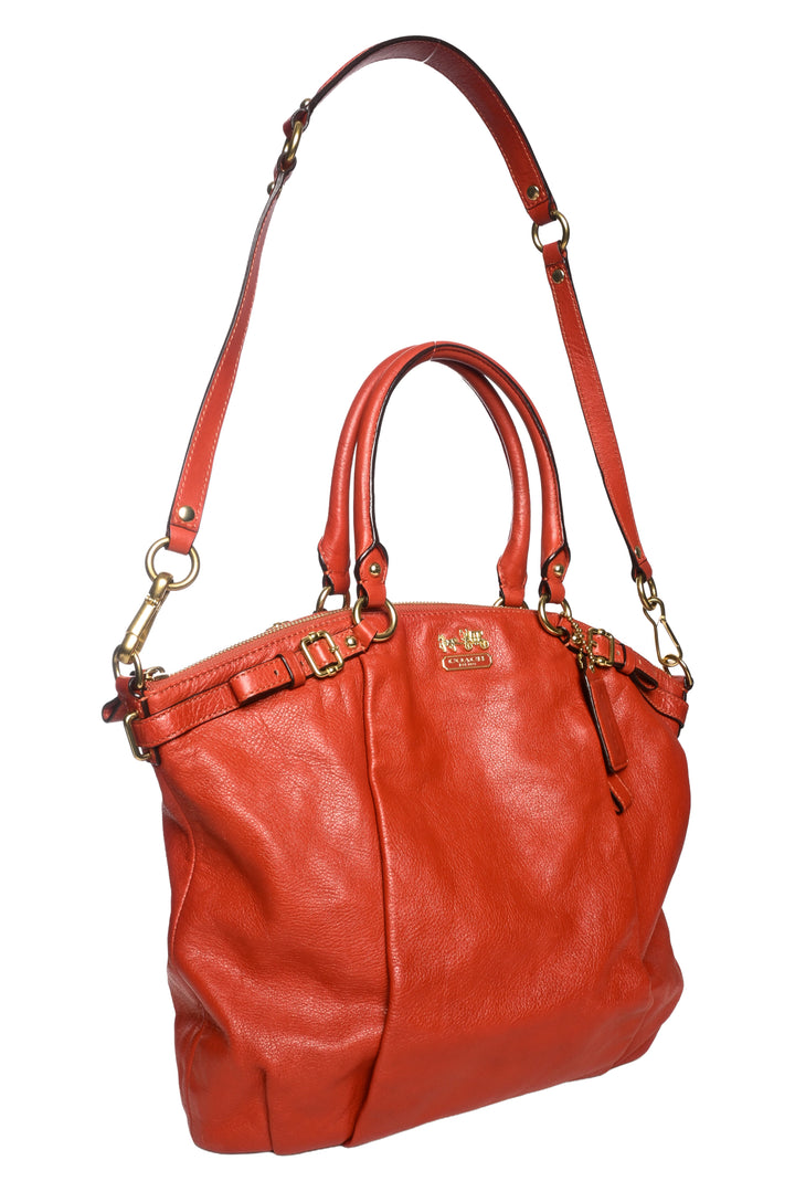 Coach Madison Leather Lindsey Satchel Shoulder Bag