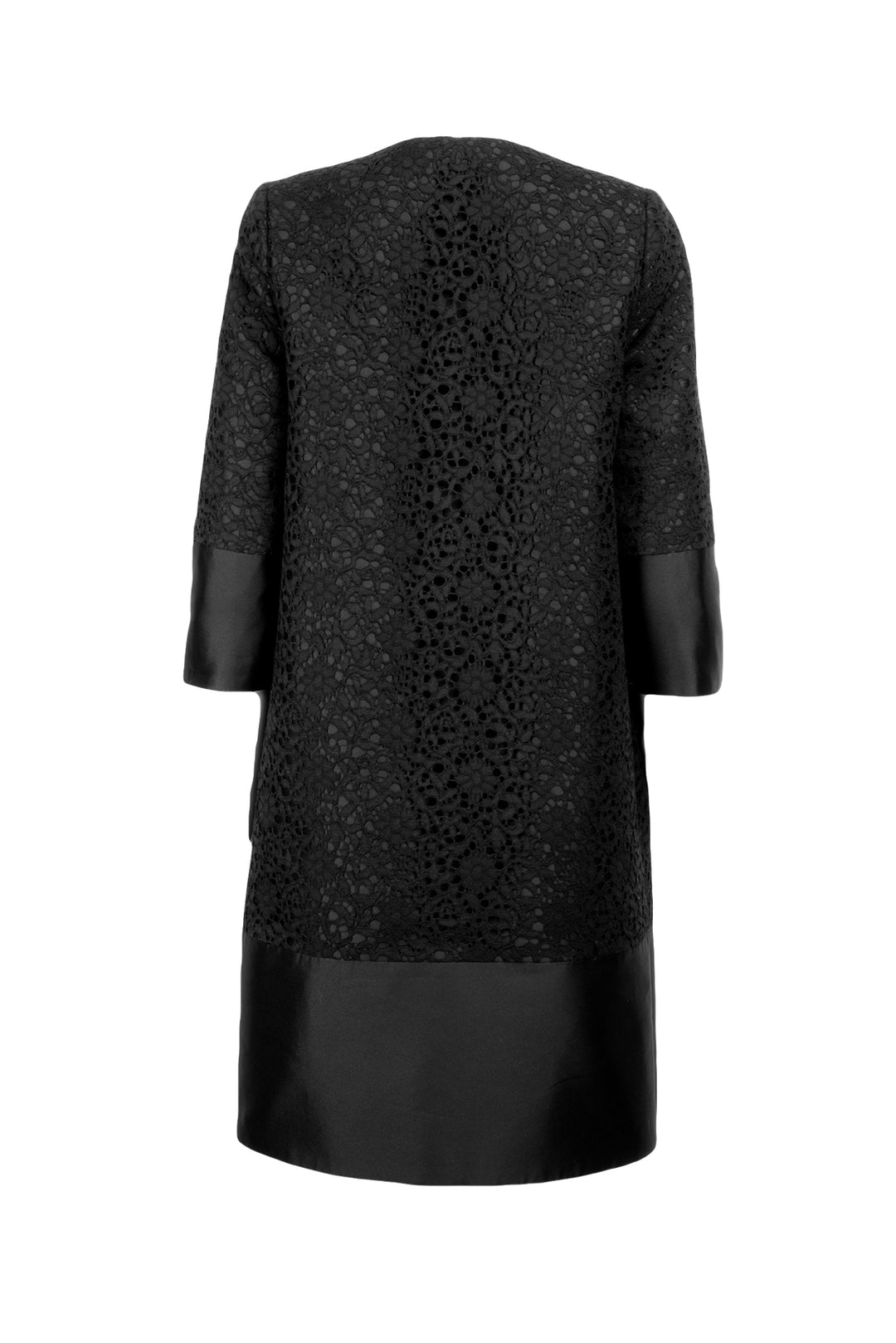 Erdem Size 4 Collarless Eyelet Coat