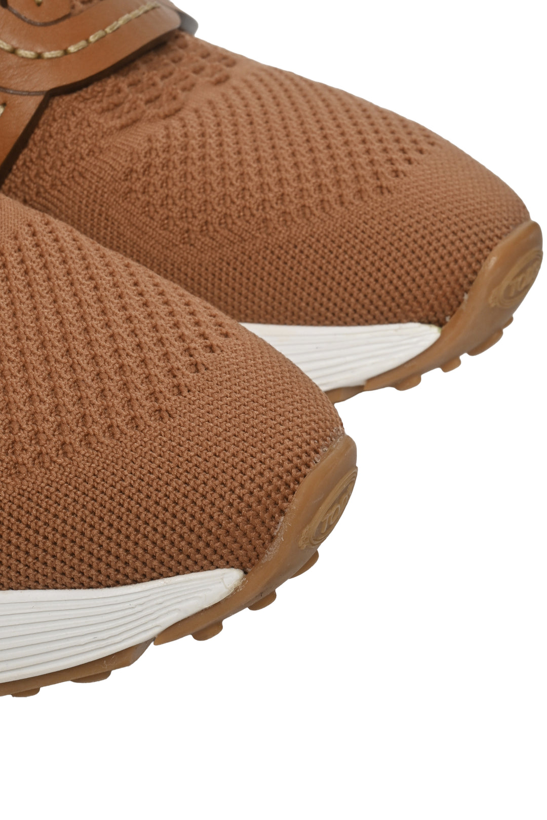 Tod's Size 37 Kate Leather Trim Knit Sneaker