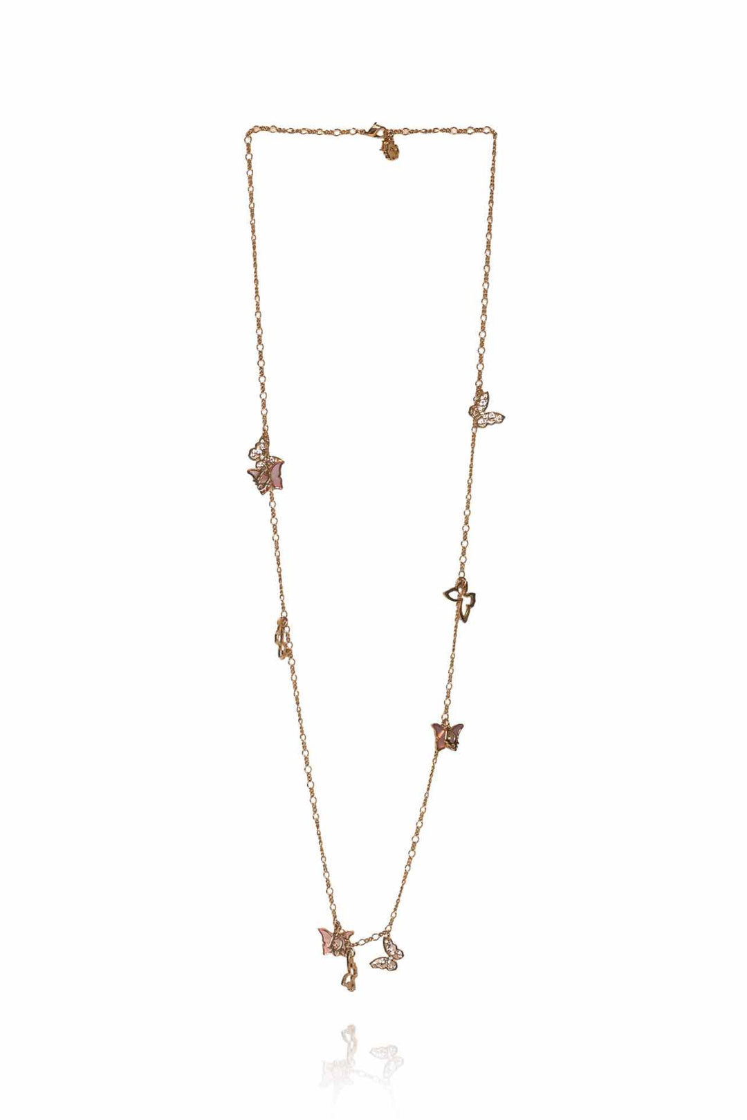 Dior Butterfly Charm Long Necklace