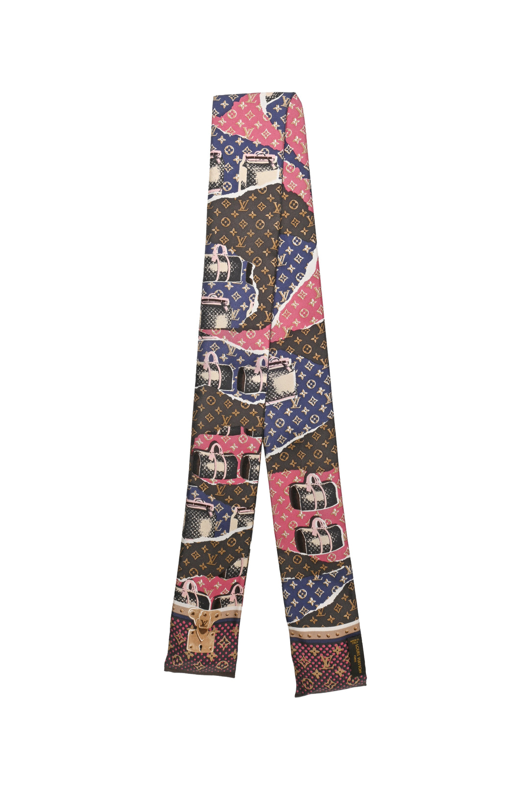 Louis Vuitton Monogram Wallpaper Silk Bandeau Scarf