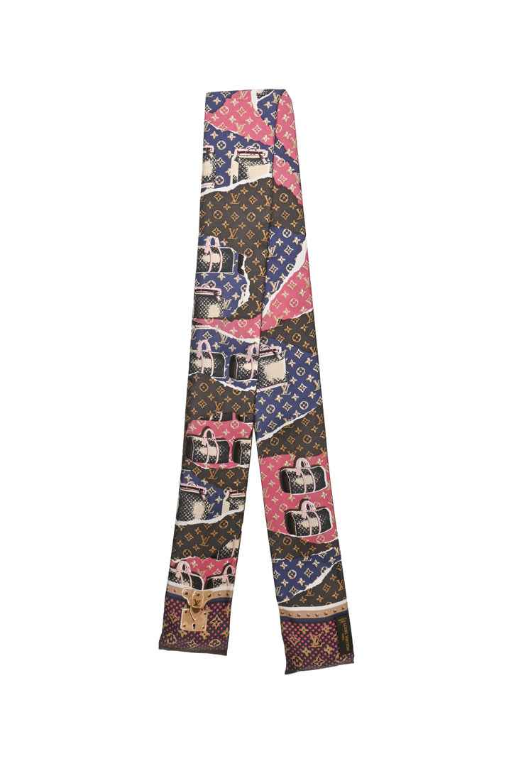 Louis Vuitton Monogram Wallpaper Silk Bandeau Scarf