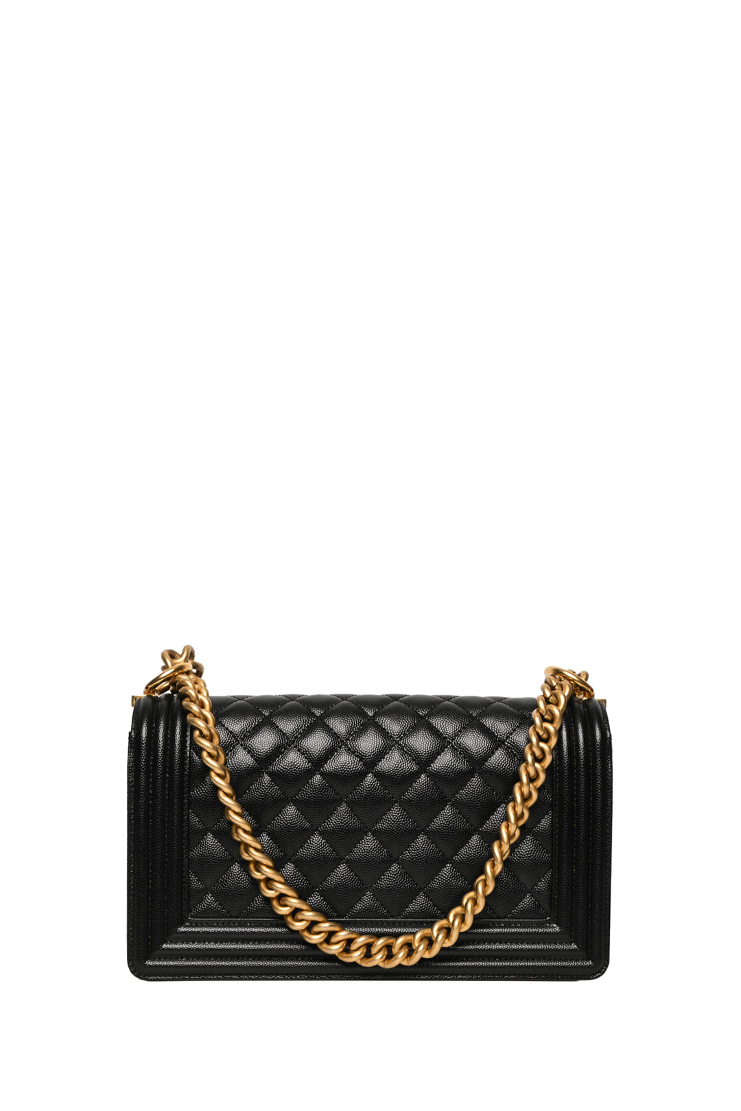 Chanel 2024 Quilted Caviar Medium Boy Bag