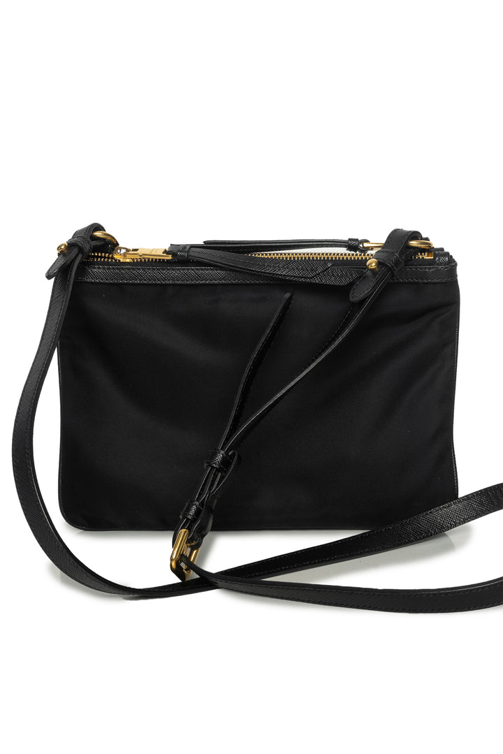 Prada Nylon Double Zip Crossbody