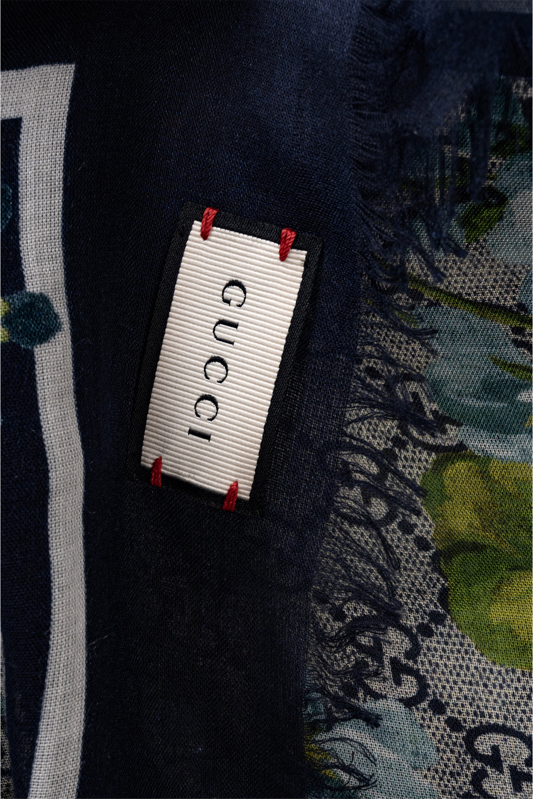 Gucci Modal Silk GG Blooms Shawl Scarf