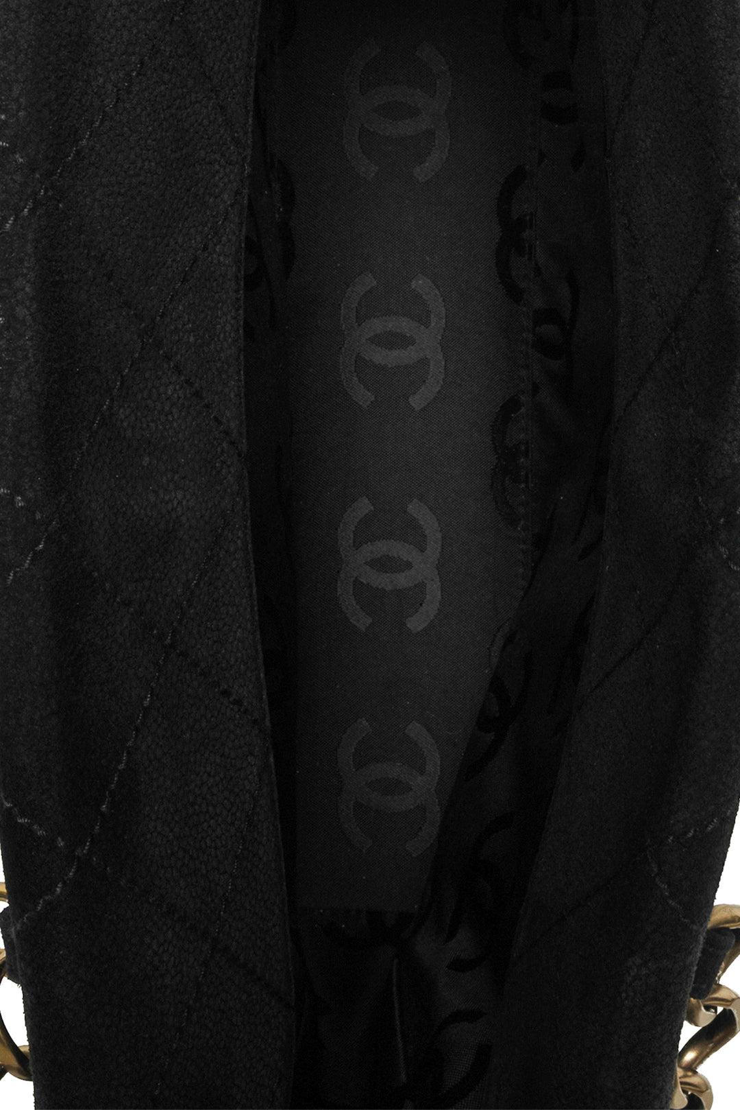 Chanel 2003 Quilted Nubuck Leather Wild Stitch Shopping Tote