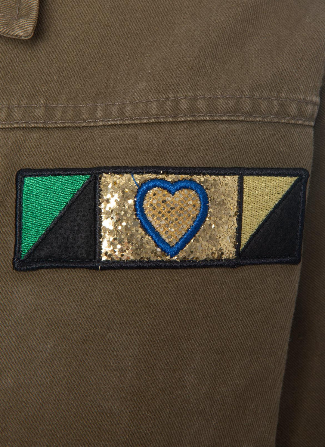 Saint Laurent Size 36 2016 "Love" Military Patch Jacket