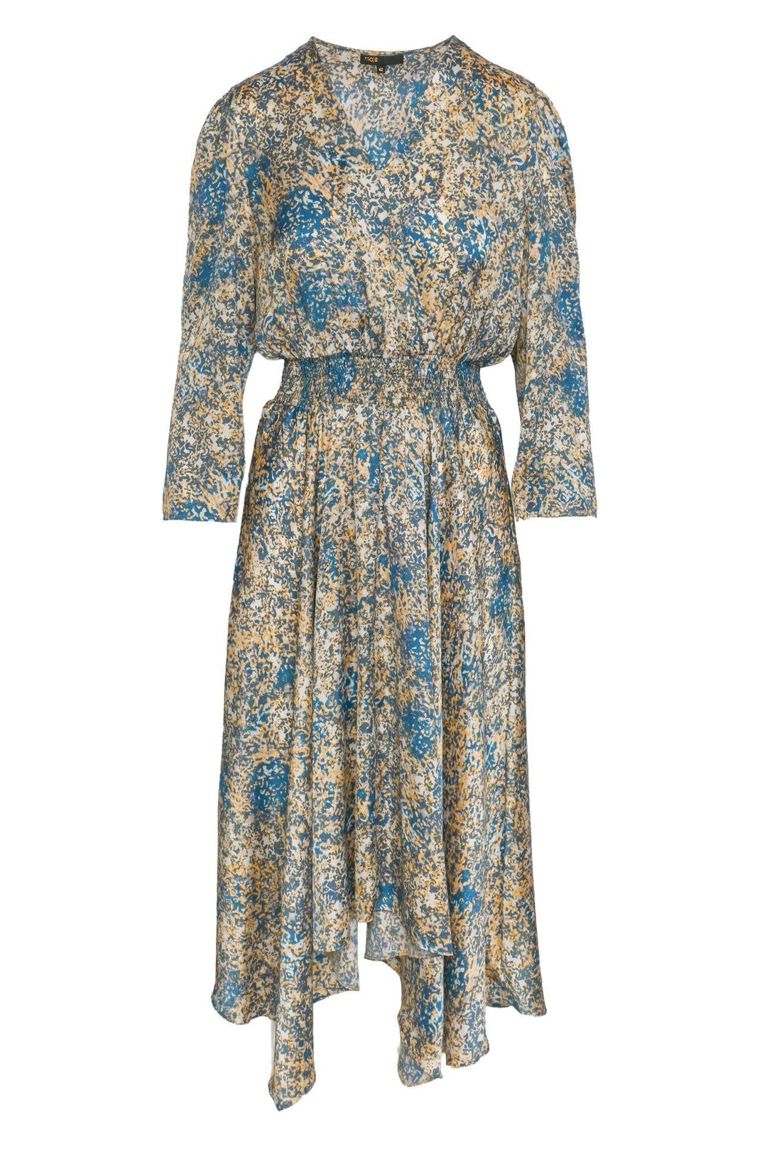 maje Size 42 Printed Maxi Dress