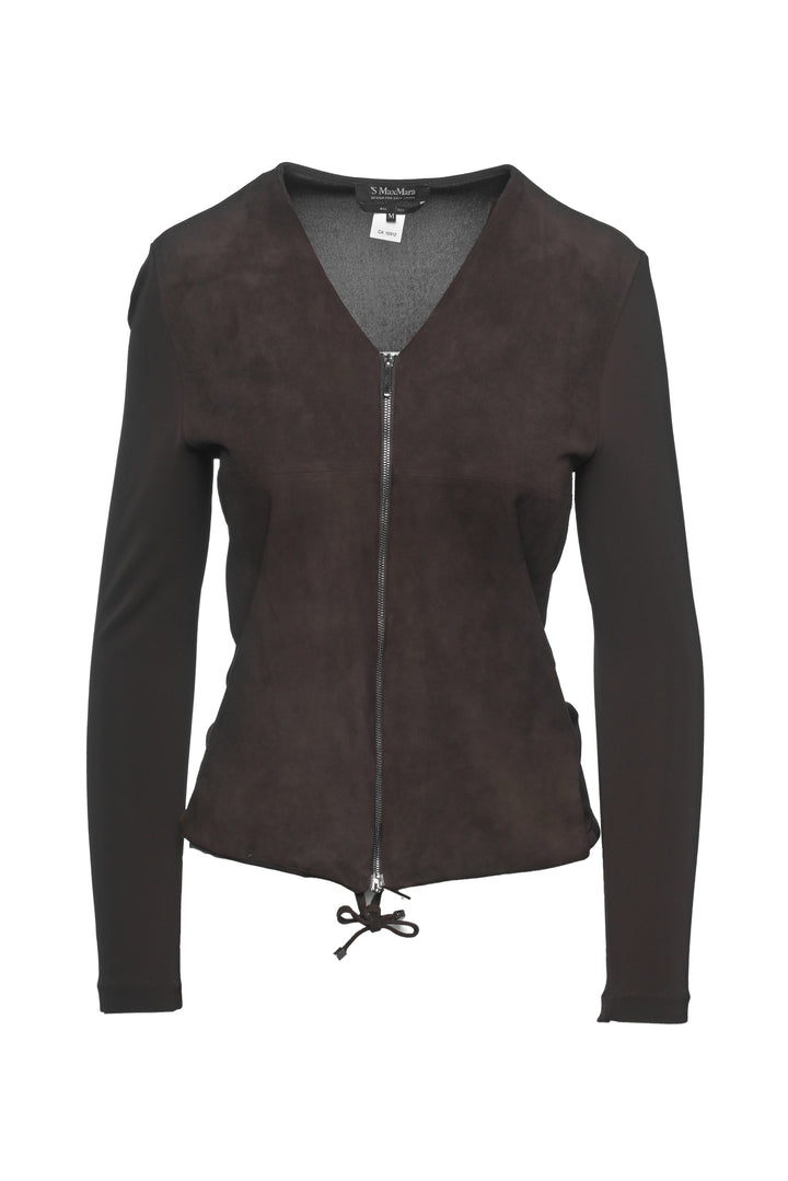 'S Max Mara Size M Suede & Mesh Jacket