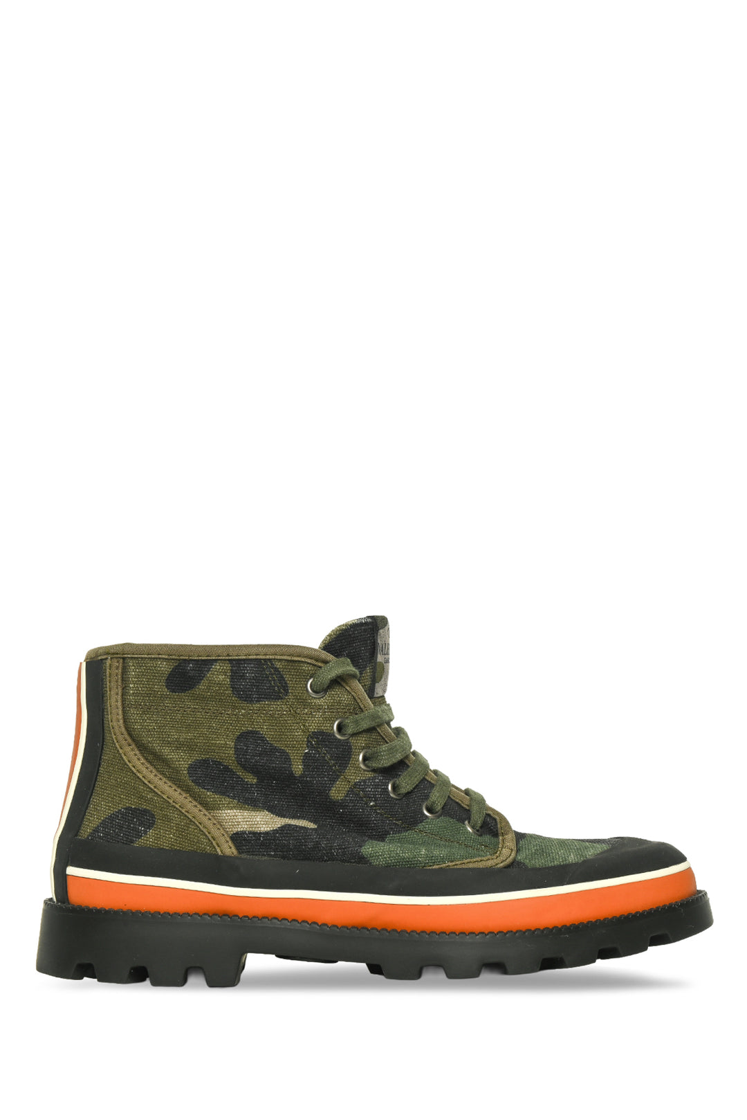 Valentino Size 39 Camo Canvas High Top Sneakers
