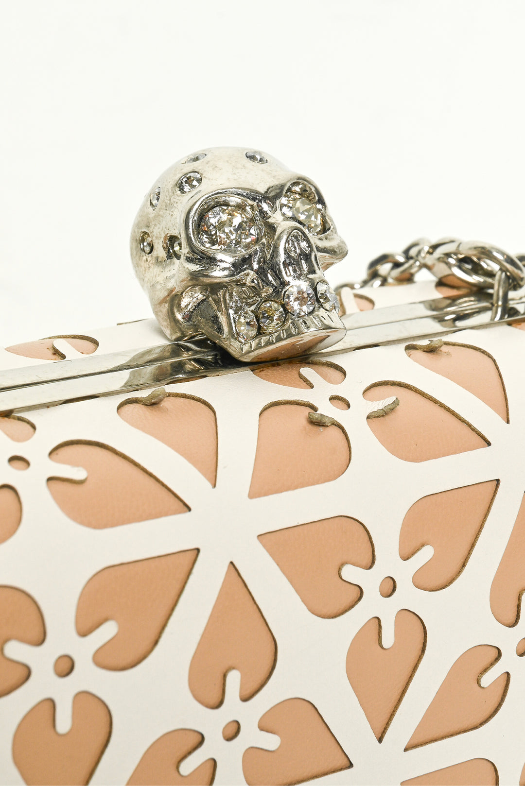 Alexander Mcqueen Embellished Skull Clutch