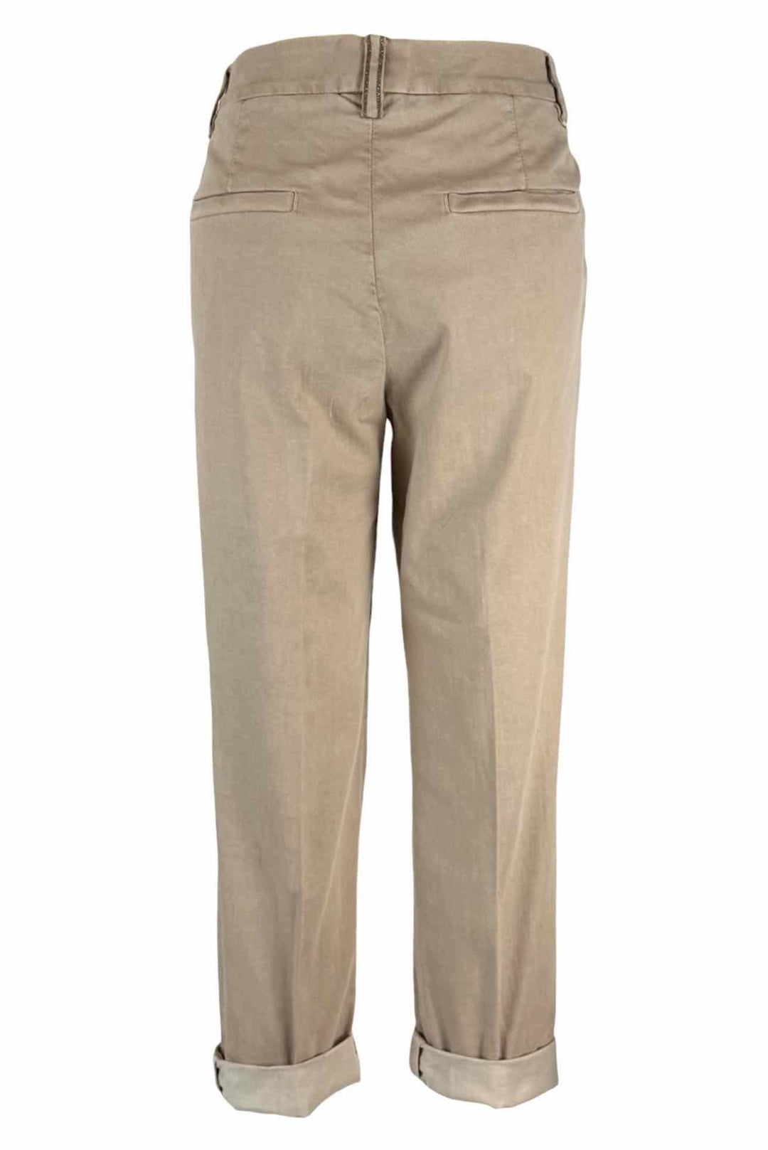 Brunello Cucinelli Size 6 Cotton Tapered Leg Pants