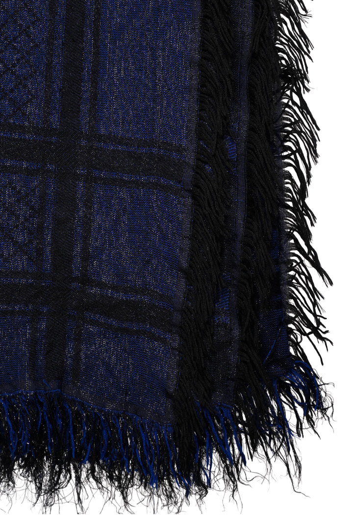 Gucci Sparkle Monogram Fringe Scarf