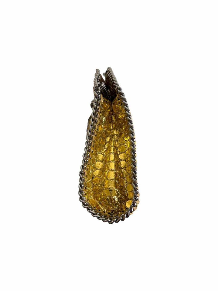 Stella Mccartney Faux Leather Metallic Snake Print Falabella  Crossbody Purse