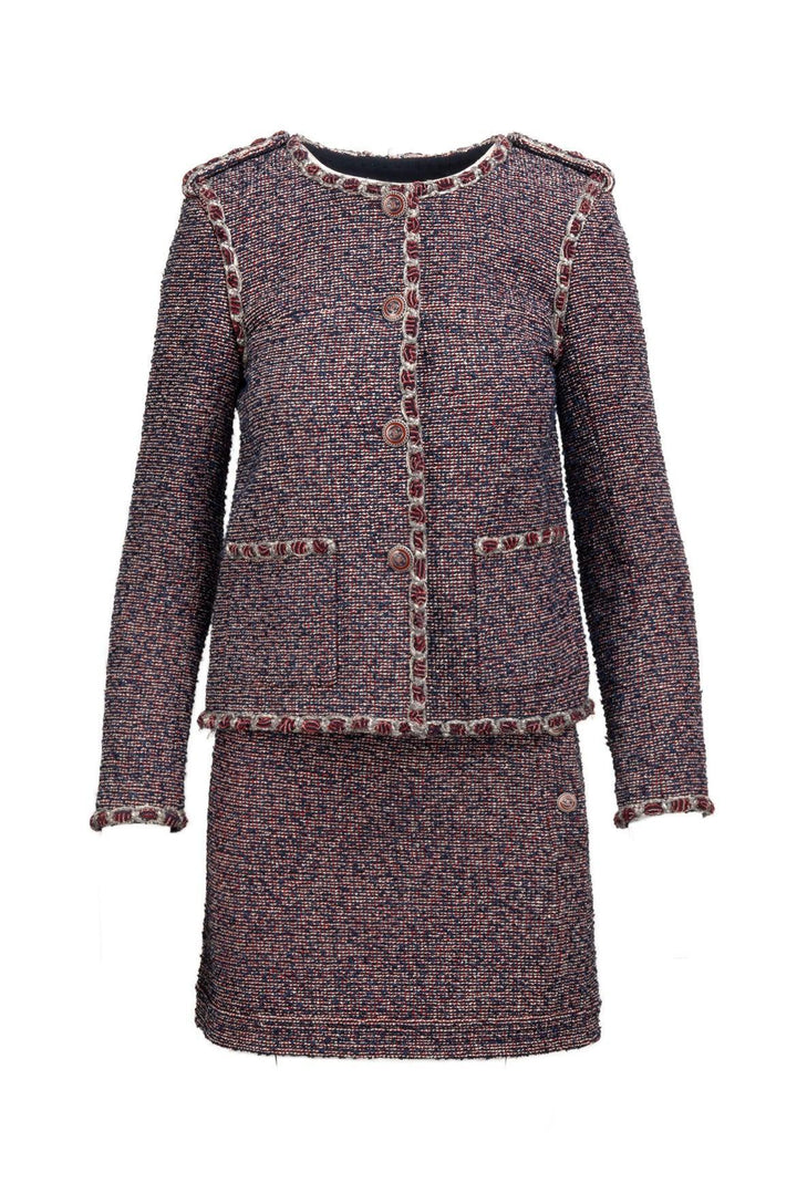 Chanel Size 2 2016 Fantasy Tweed Evening Jacket & Skirt Set