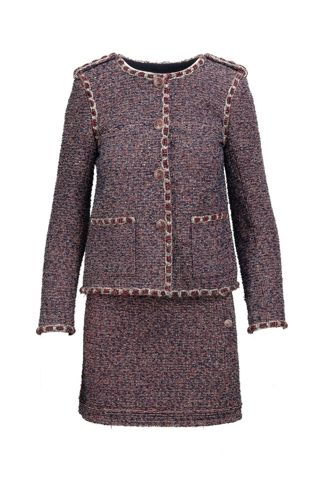 Chanel Size 2 2016 Fantasy Tweed Evening Jacket & Skirt Set