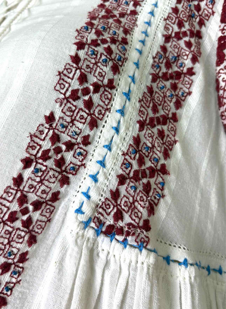 Ulla Johnson Size 4 Embroidered Cotton Dress