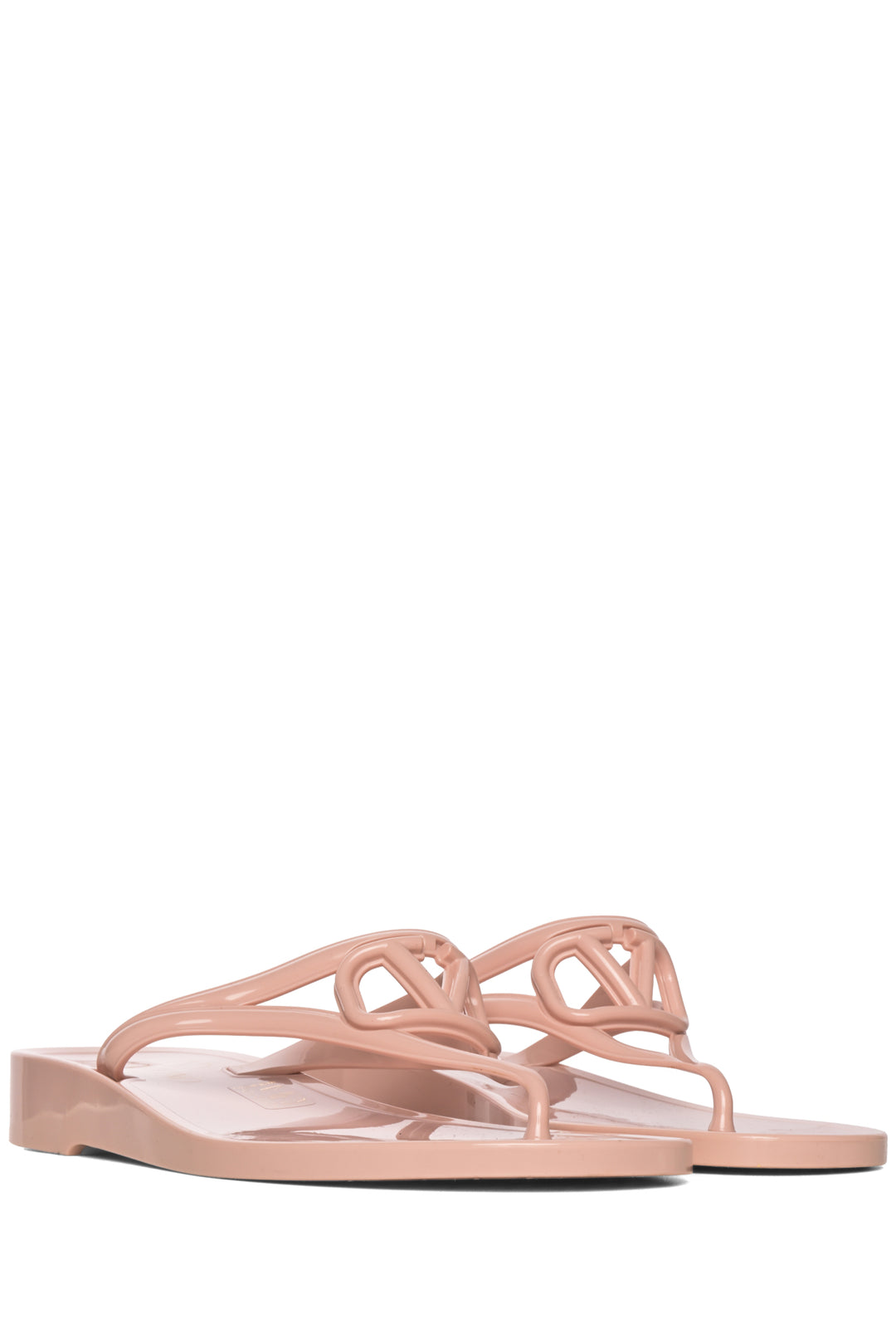 Valentino Size 37 VLogo Signature Rubber Thong Sandals