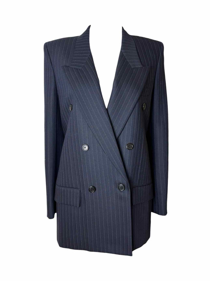 Saint Laurent Size 38 2022 Double Breasted Pinstripe Blazer