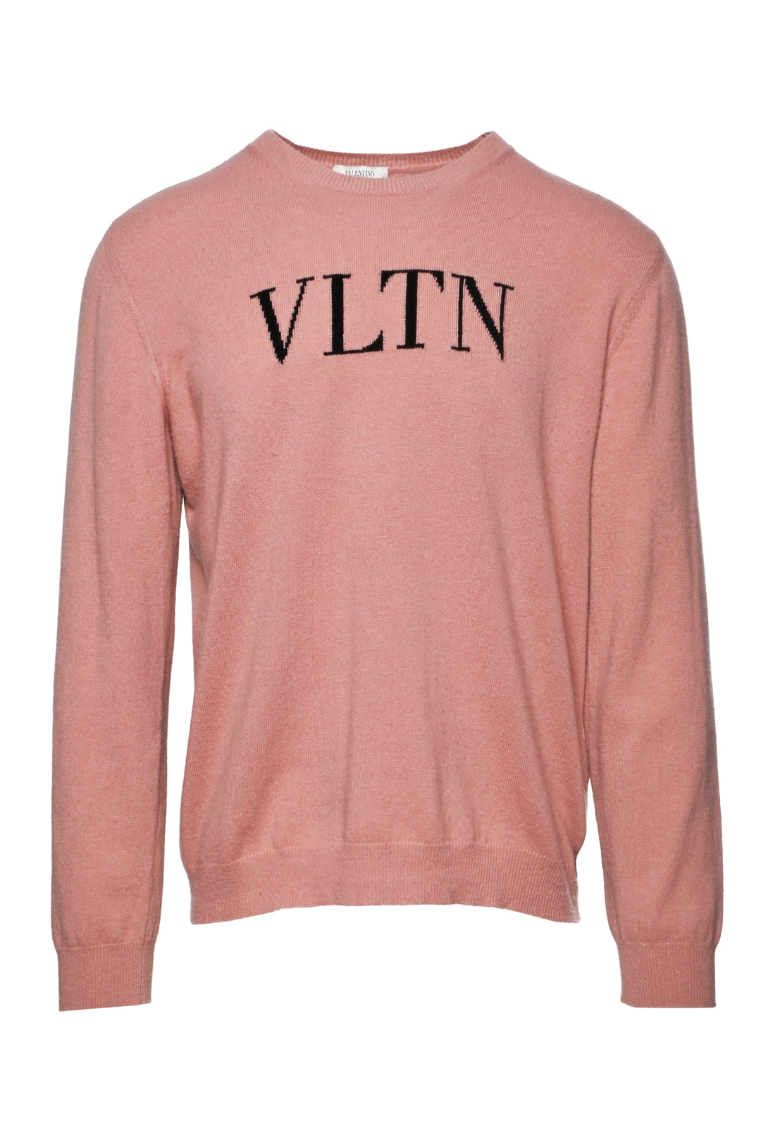 Valentino Size L Men's VLTN Intarsia Wool and Cashmere Sweater