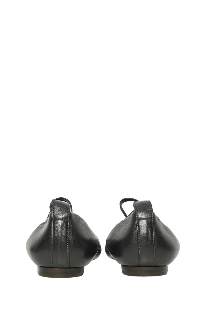LEMAIRE Size 40 Square Toe Ballerina Flats