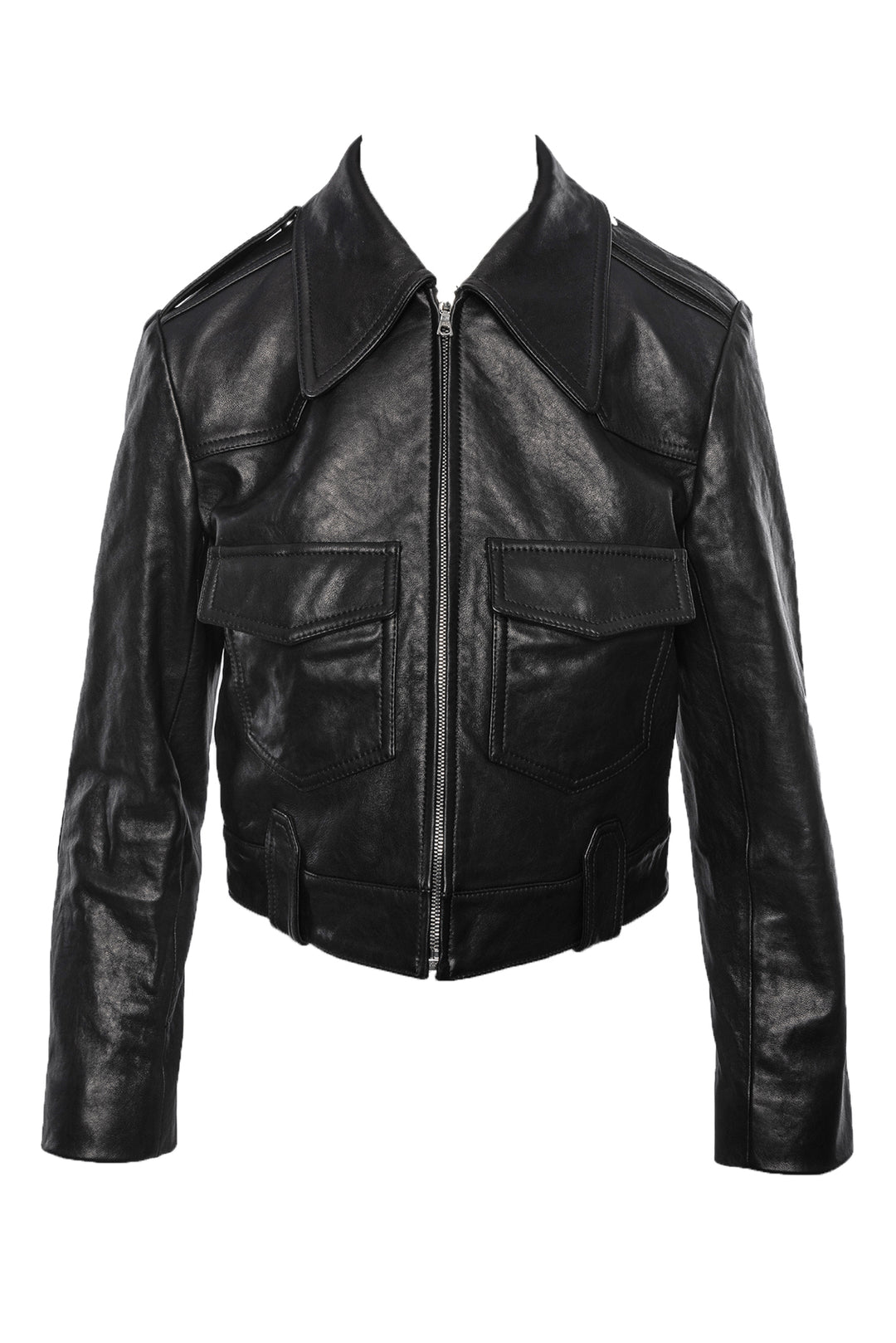 Khaite Size 2 Cordelia Cropped Leather Jacket