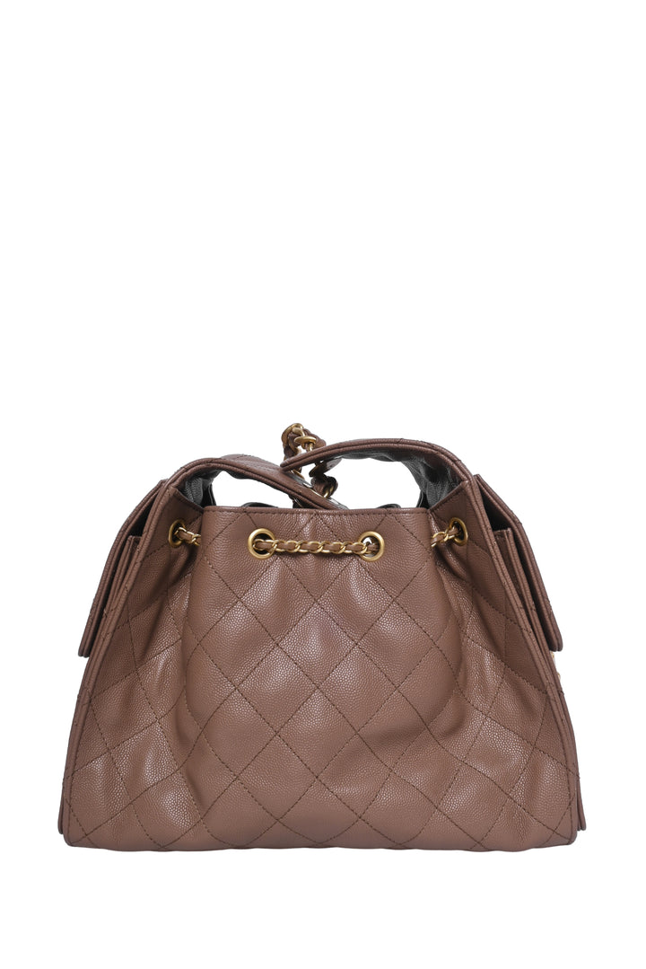 Chanel Grained Calfskin Quilted Small 25 Hobo