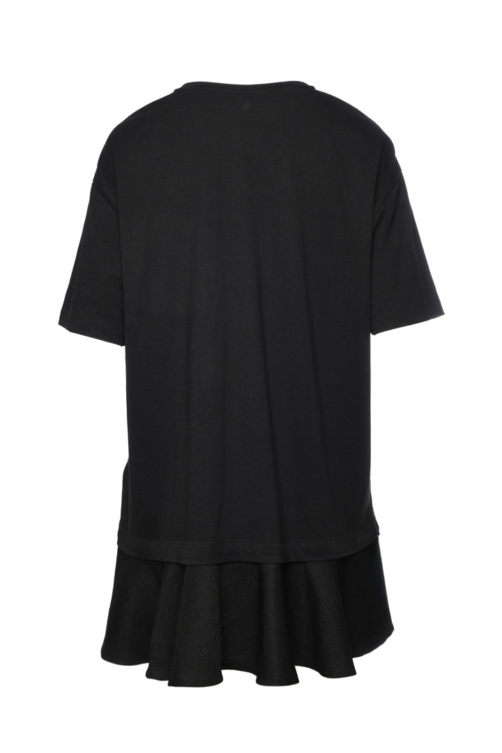Valentino Size M Beaded Heart Embellished Cotton T-shirt Dress