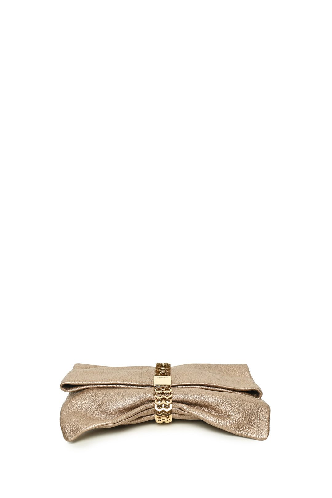 Jimmy Choo Chandra Metallic Leather Clutch