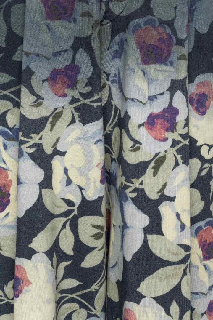 Dries Van Noten Size XS Dip Dyed Floral Print Cotton Wige Leg Pants