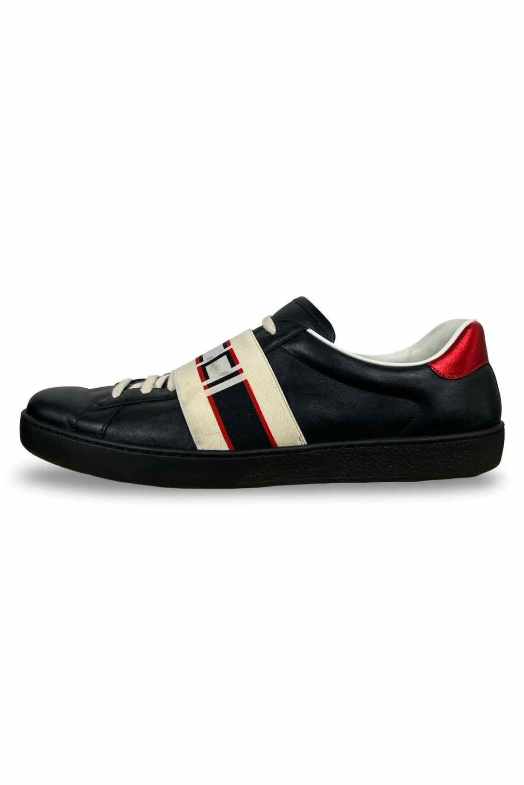 Gucci Size 12 Men's Ace Stripe Sneakers