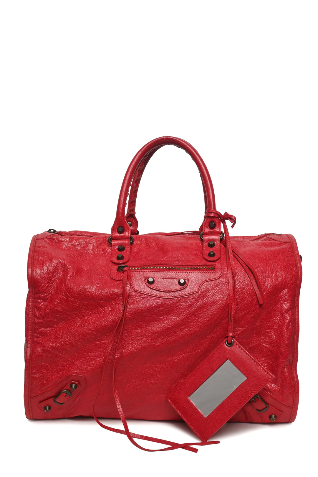 Balenciaga Agneau Leather Motocross Classic Kraft Tote