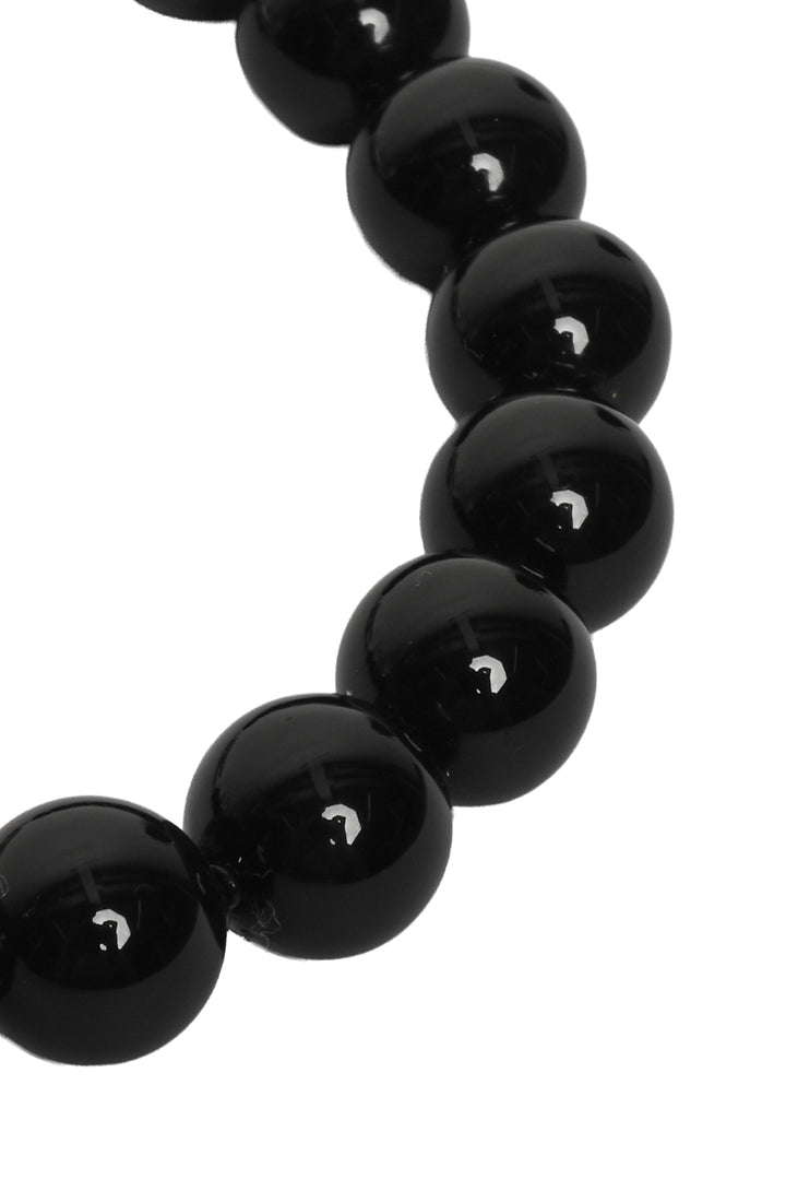 Tiffany & Co Sterling Silver Black Onyx Bead Toggle Bracelet