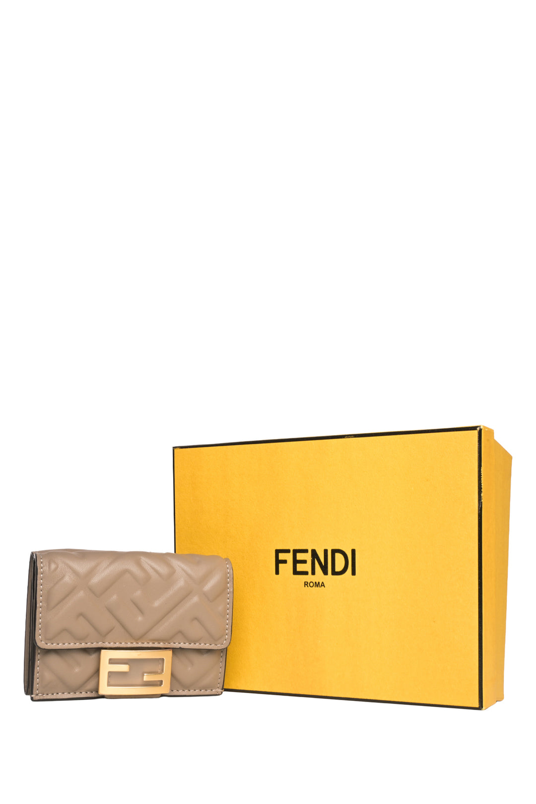 Fendi Baguette Micro Trifold Wallet
