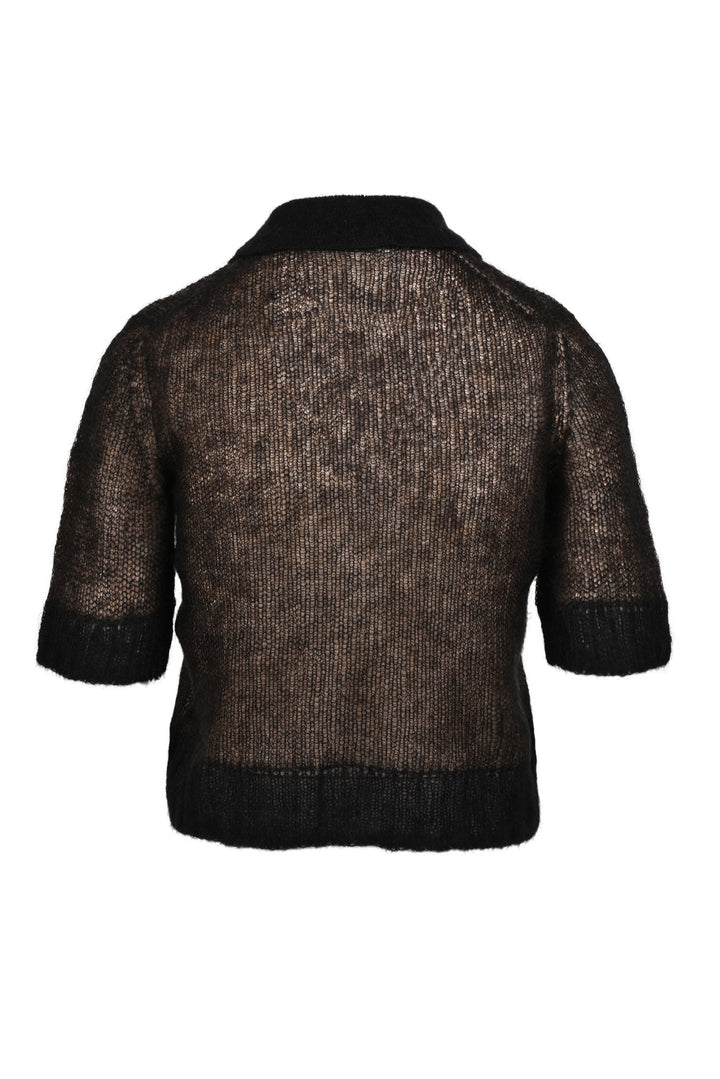 Acne Studios Size S Mohair-Blend Kleah Polo Tops