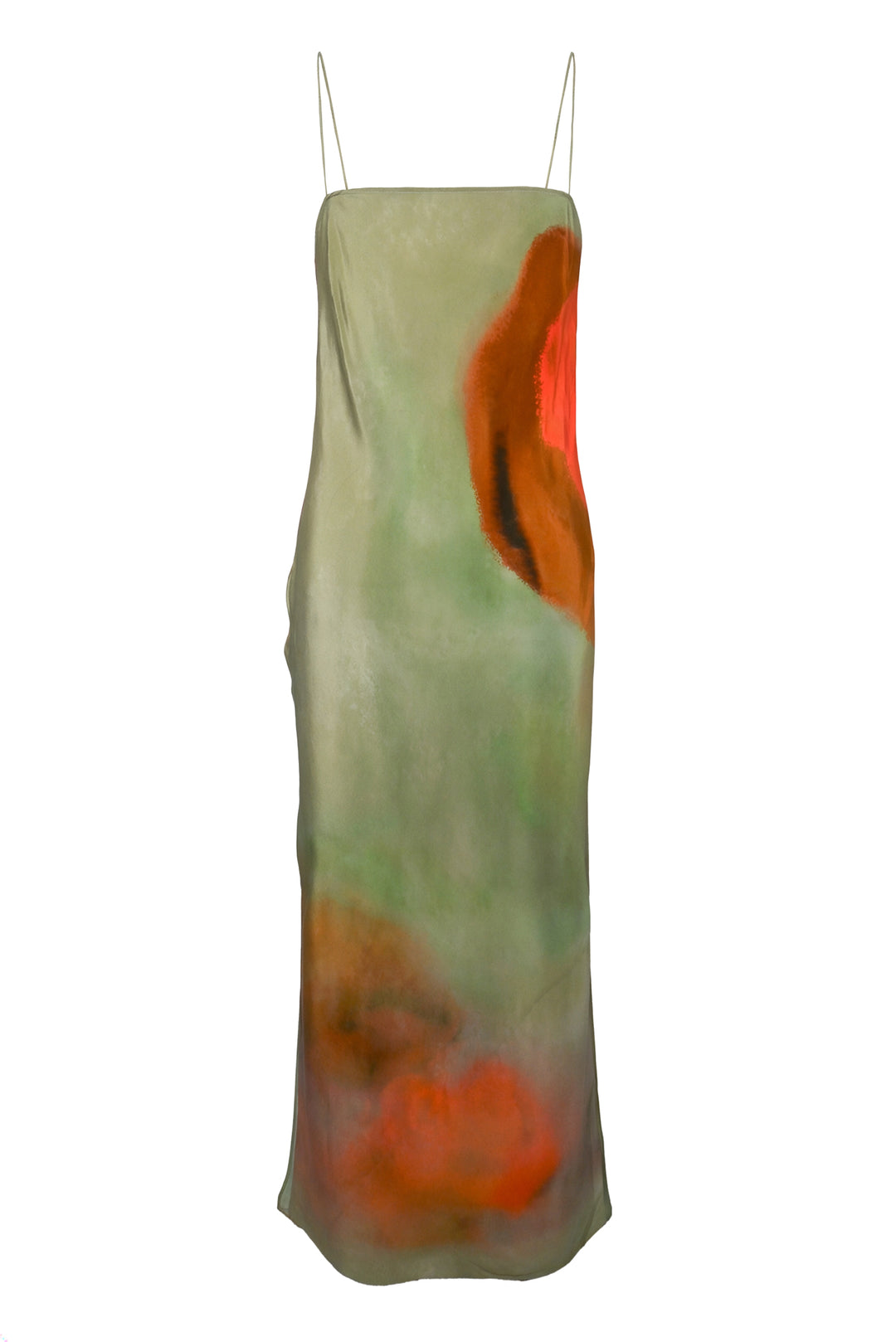 SIR Size 1 Printed Silk Slip Dress